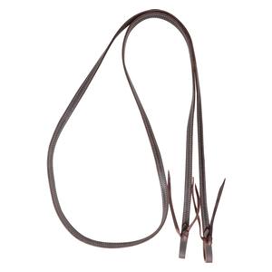 Latigo Doubled and Stitched Roping Horse Rein with Water Loops  Martin Saddlery